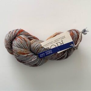 Malabrigo Rios Yarn 277 Siri Gray Speckled 100g Skein Worsted Weight Wool